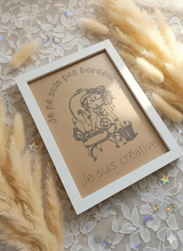 Cadre citation, "je ne suis pas bordélique"