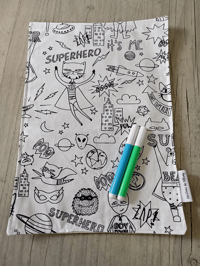 Feuille à colorier.