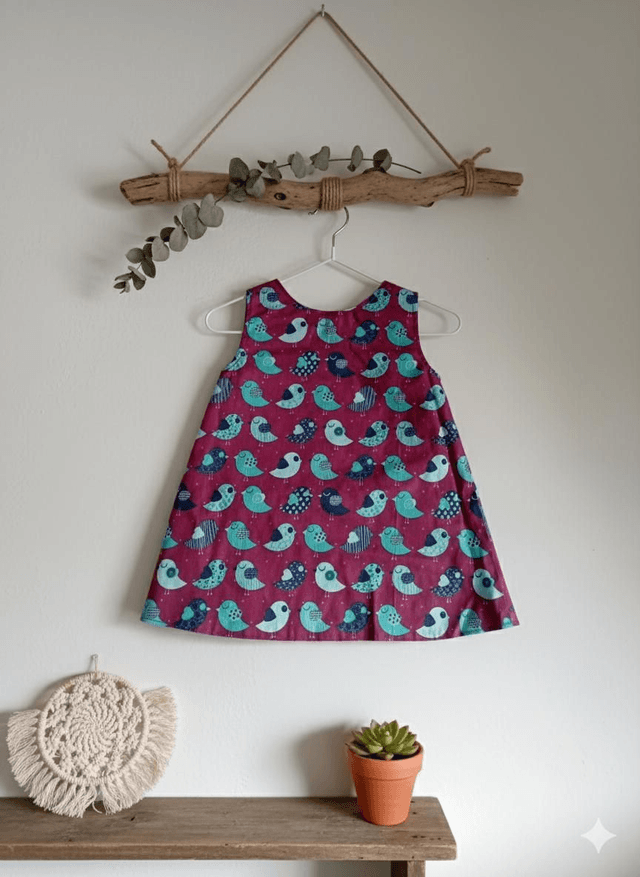Robe réversible taille 9-12 mois.