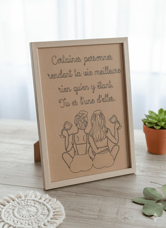 Cadre citation &quot;pour les amies&quot; 