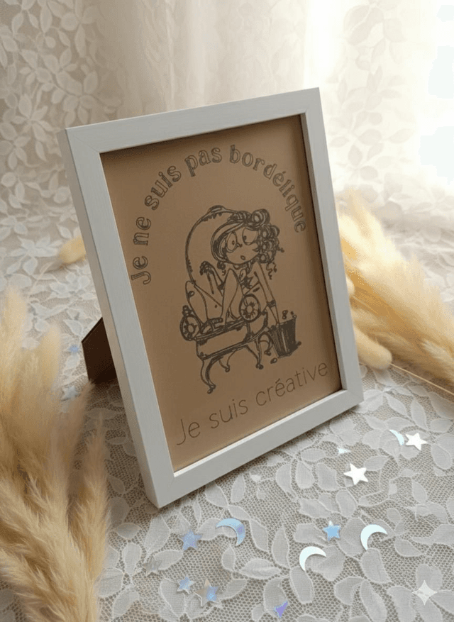 Cadre citation, &quot;je ne suis pas bordélique&quot;